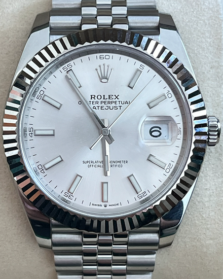 Rolex Datejust 41MM Silver Dial Jubilee Bracelet (126334)