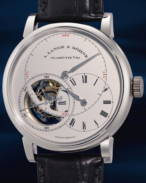 A. Lange & Söhne Richard Lange Tourbillon "Pour Le Mérite" L.E. 41.9MM Silver Dial Leather Strap (760.025)