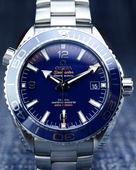 2023 Omega Seamaster Planet Ocean 600M 43.5MM Blue Dial Steel Bracelet (215.30.44.21.03.001)