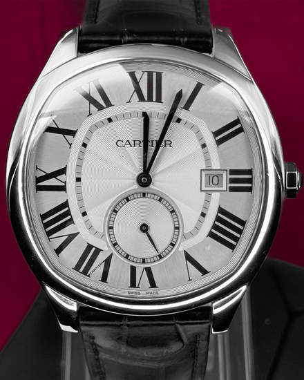 2017 Cartier Drive De Cartier 40MM Silver Dial Leather Strap (WSNM0004)