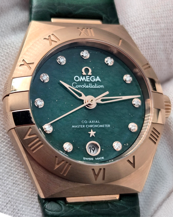 2023 Omega Constellation 29MM Aventurine Dial Leather Strap (131.53.29.20.99.002)