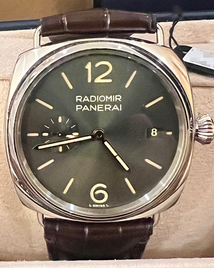 2023 Panerai Radiomir Quaranta L.E. 40MM Green Dial Leather Strap (PAM01386)