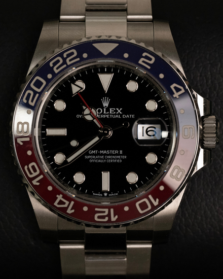 2022 Rolex GMT-Master II "Pepsi" 40MM Black Dial Oyster Bracelet (126710BLRO)