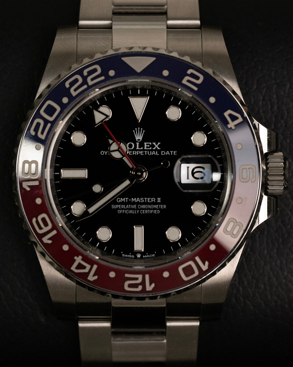 2022 Rolex GMT-Master II "Pepsi" 40MM Black Dial Oyster Bracelet (126710BLRO)