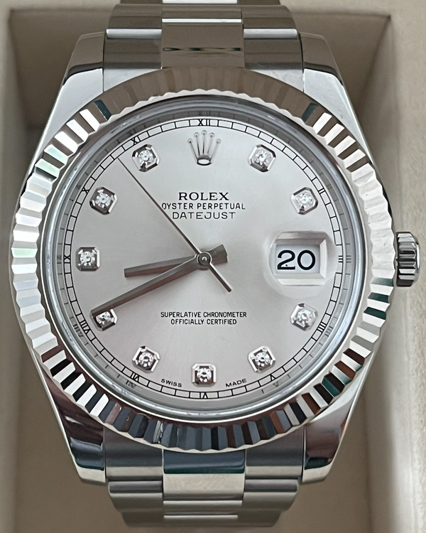 Rolex Datejust II 41MM Silver Dial Oyster Bracelet (116334)
