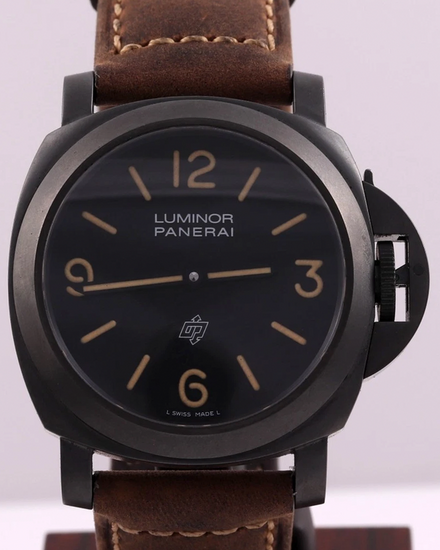 2010 Panerai Luminor Base Logo "Paneristi 10th Anniversary" L.E. 44MM Black Dial Leather Strap (PAM00360)