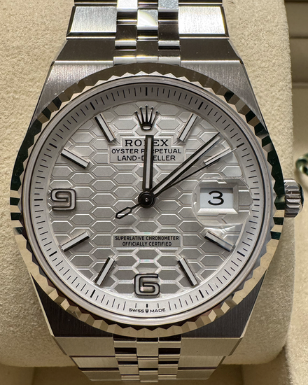 2025 Rolex Land-Dweller 36MM White Dial Flat Jubilee Bracelet (127234)