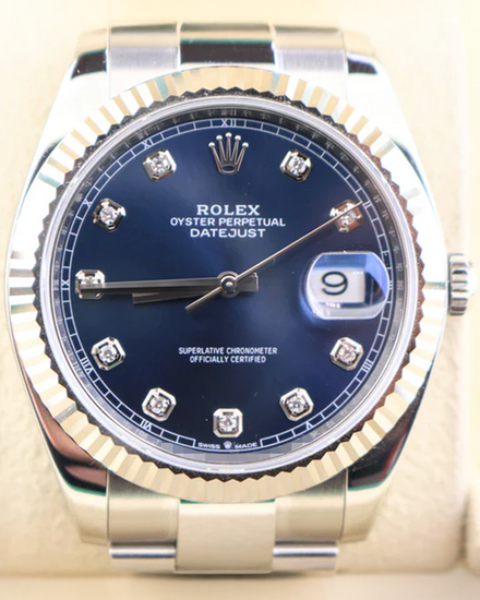 Rolex Datejust 41MM Blue Dial Oyster Bracelet (126334)