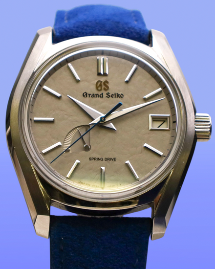 2024 Grand Seiko Heritage "Taisetsu" 40MM Grey Dial Leather Delugs Strap (SBGA415)