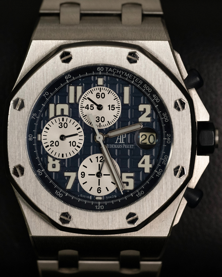 Audemars Piguet Royal Oak Offshore Chronograph 42MM Blue Dial Steel Bracelet (26170ST)