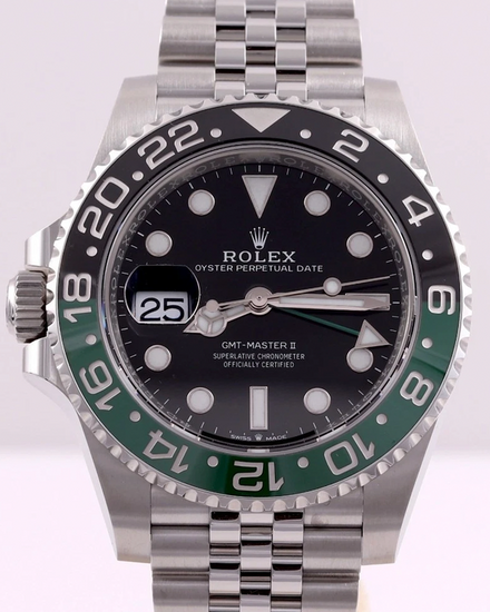 2025 Rolex GMT-Master II "Sprite" 40MM Black Dial Jubilee Bracelet (126720VTNR)