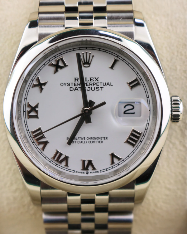 2021 Rolex Datejust 36MM White Dial Jubilee Bracelet (126200)