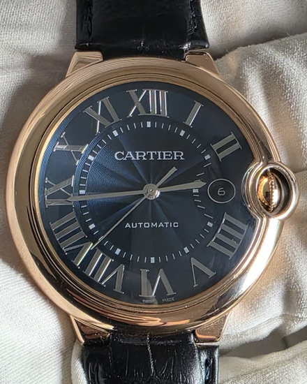 2023 Cartier Ballon Bleu 42MM Blue Dial Leather Strap (WGBB0036)