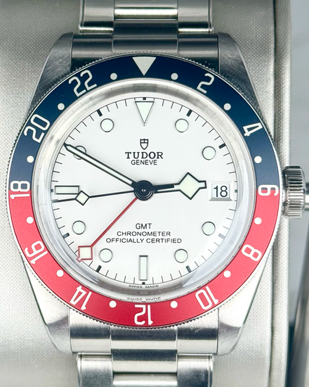 No Reserve - 2023 Tudor Black Bay GMT "Pepsi" 41MM White Dial Steel Bracelet (79830RB)