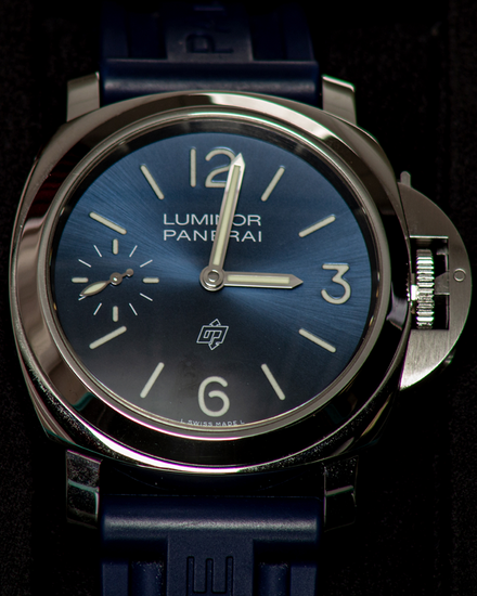 2021 Panerai Luminor Blu Mare 44MM Blue Dial Rubber Strap (PAM01085)