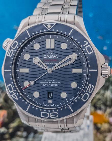 2025 Omega Seamaster Diver 300M 42MM Blue Dial Steel Bracelet (210.30.42.20.03.001)