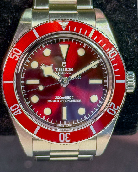 No Reserve - 2025 Tudor Black Bay 58 39MM Red Dial Steel Bracelet (7939A1A0RU)