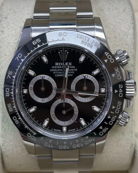 2022 Rolex Cosmograph Daytona 40MM Black Dial Oyster Bracelet (116500LN)