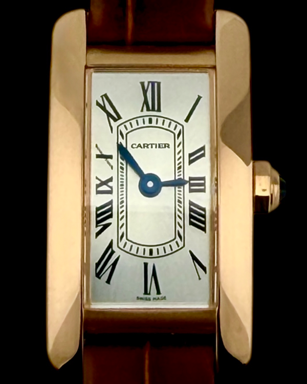 2024 Cartier Tank Américaine 28MM Quartz Silver Dial Leather Strap (WGTA0132)
