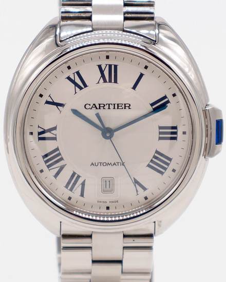 Cartier Cle De Cartier 40MM Silver Dial Steel Bracelet (WSCL0007)