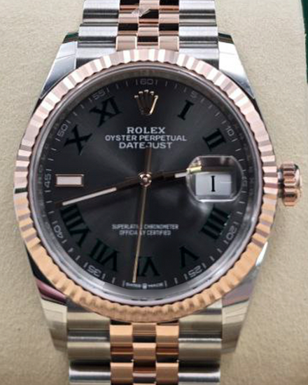 2025 Rolex Datejust "Wimbledon" 36MM Slate Dial Two-Tone Jubilee Bracelet (126231)