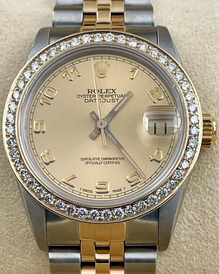 Rolex Datejust 31MM Champagne Dial Two-Tone Jubilee Bracelet (68273)