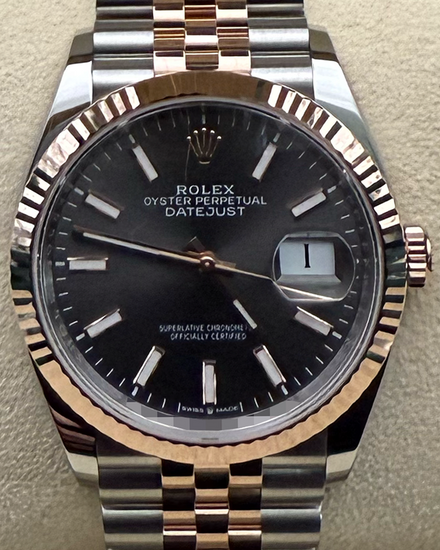 2025 Rolex Datejust 36MM Grey Dial Two-Tone Jubilee Bracelet (126231)