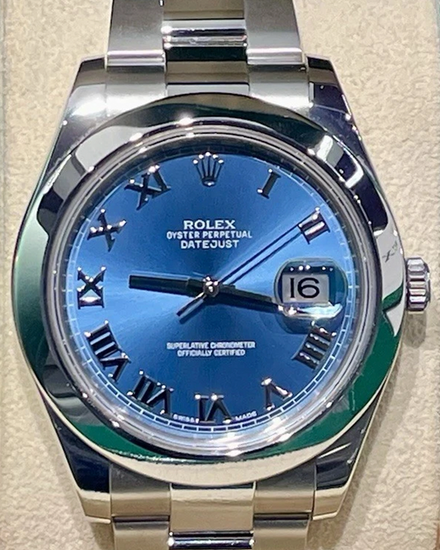 2016 Rolex Datejust II 41MM Blue Dial Oyster Bracelet (116300)
