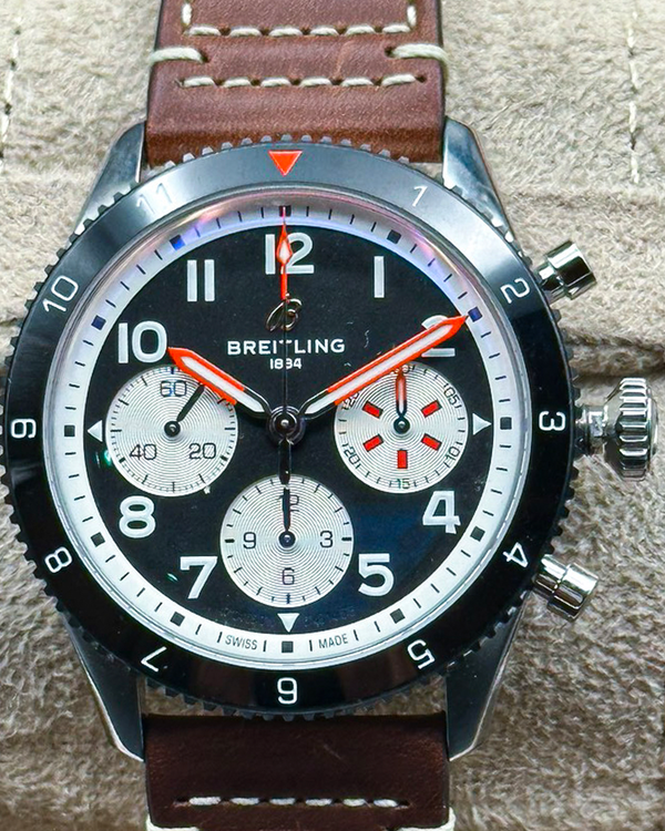 2024 Breitling Classic Avi "Mosquito" 42MM Black Dial Leather Strap (Y233801A1B1X1)