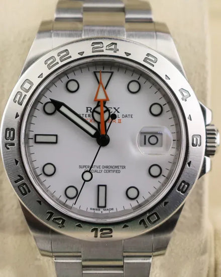 2010 (G Serial) Rolex Explorer II "Polar" 42MM White Dial Oyster Bracelet (216570)