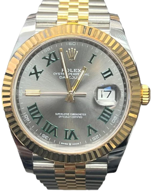 2020 Rolex Datejust "Wimbledon" 41MM Slate Dial Two-Tone Jubilee Bracelet (126333)