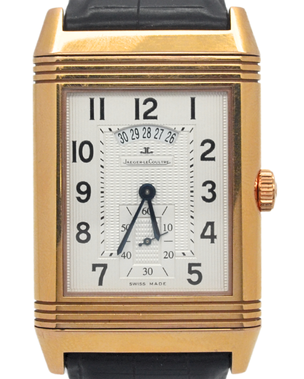 Jaeger-LeCoultre Reverso Duo L.E. 48.5MM White/Black Dial Leather Strap (Q3742421)