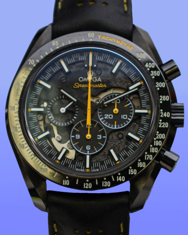 Omega Speedmaster Dark Side Of The Moon "Apollo 8" 44.25MM Black Dial Leather Strap (311.92.44.30.01.001)