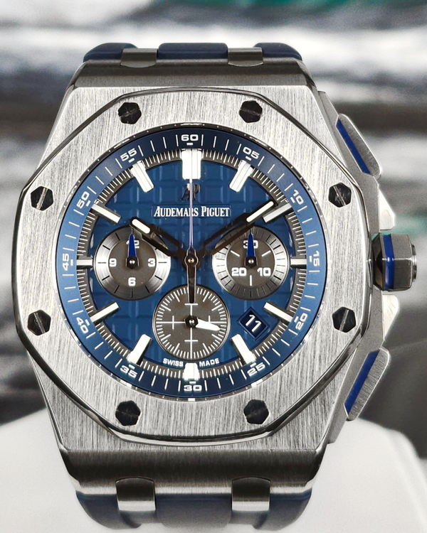 2020 Audemars Piguet Royal Oak Offshore 42MM Blue Dial Rubber Strap (26480TI.OO.A027CA.01)