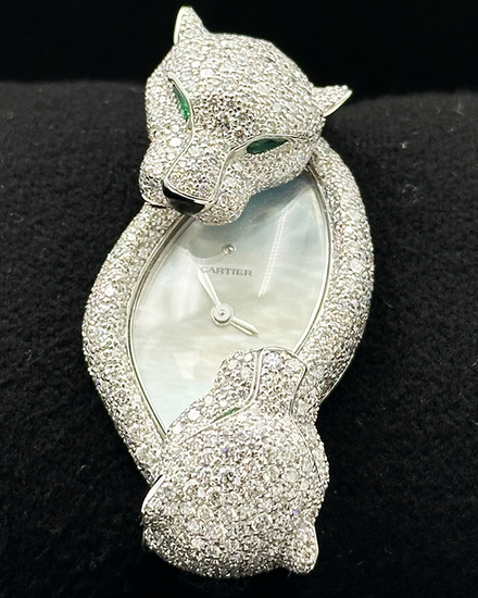 2025 Cartier Panthère De Cartier 23MM Quartz Mother of Pearl Dial Leather Strap (HPI01758)