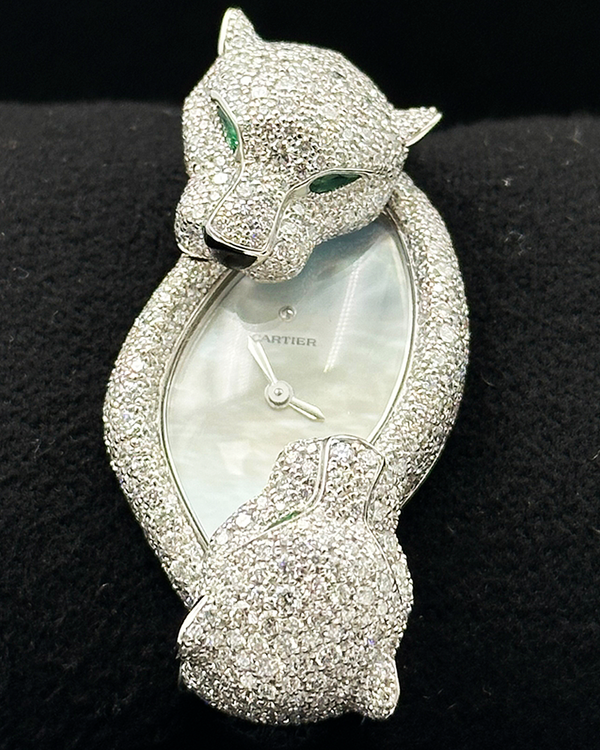 2025 Cartier Panthère De Cartier 23MM Quartz Mother of Pearl Dial Leather Strap (HPI01758)