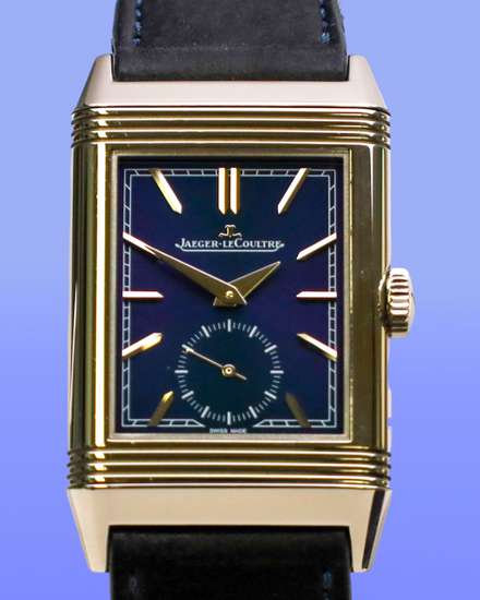 2020 Jaeger-LeCoultre Reverso Tribute Monoface Small Seconds 27.4MM Blue Dial Leather Strap (Q3978480)