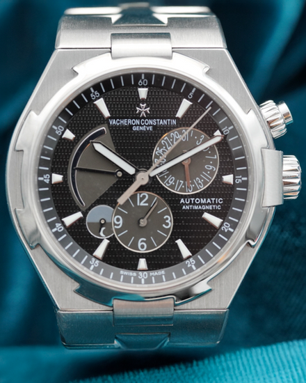 2015 Vacheron Constantin Overseas Dual Time 42MM Black Dial Steel Bracelet (47450/B01A-9227)