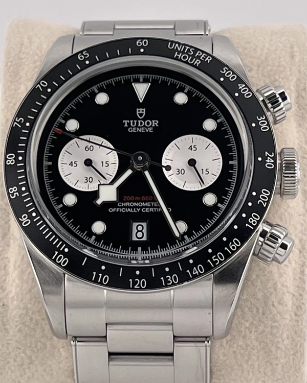 Tudor Black Bay Chrono 41MM Black Dial Steel Bracelet (79360N)