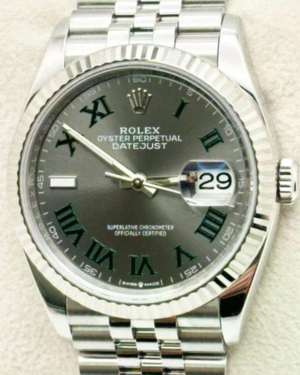 2024 Rolex Datejust "Wimbledon" 36MM Slate Dial Jubilee Bracelet (126234)