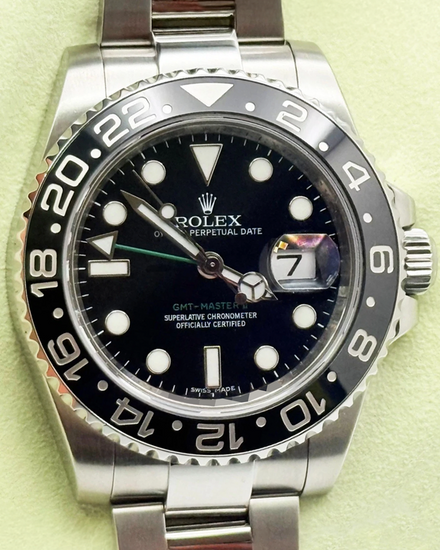 2012 Rolex GMT-Master II 40MM Black Dial Oyster Bracelet (116710LN)