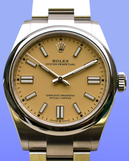 2025 Rolex Oyster Perpetual 41MM Beige Dial Oyster Bracelet (134300)