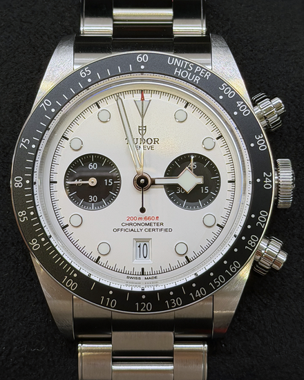 No Reserve - 2025 Tudor Black Bay Chrono "Panda" 41MM White Dial Steel Bracelet (79360N)