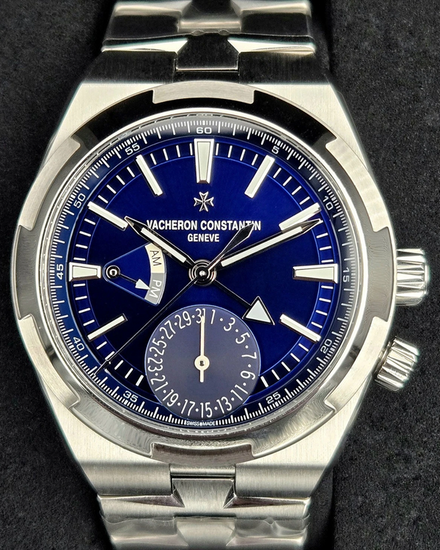2022 Vacheron Constantin Overseas Dual Time GMT 41MM Blue Dial Steel Bracelet (7900V/110A-B334)
