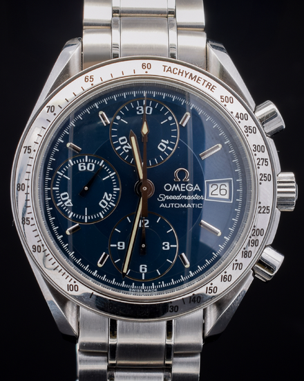 Omega Speedmaster Date 39MM Blue Dial Steel Bracelet (3513.80.00)