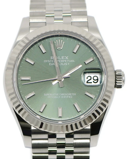 2025 Rolex Datejust 31MM Green Dial Jubilee Bracelet (278274)