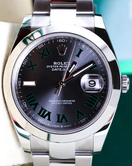 2025 Rolex Datejust "Wimbledon" 41MM Slate Dial Oyster Bracelet (126300)