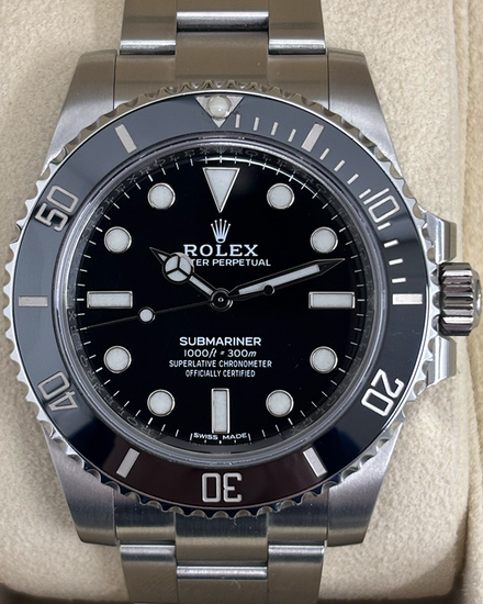 2020 Rolex Submariner No-Date 40MM Black Dial Oyster Bracelet (114060)