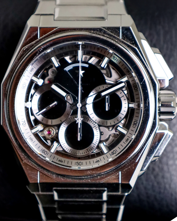 2024 Zenith Defy Extreme "Mirror" 45MM Skeleton Dial Steel Bracelet (03.9102.9004/90.I001)