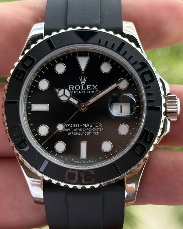 Rolex Yacht-Master 42MM Black Dial Oysterflex Strap (226659)